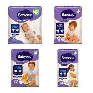 Pañal Babysec Premium Flex