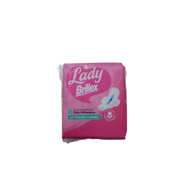 Toalla Lady Brillex diurna rosada 8 unidades 1