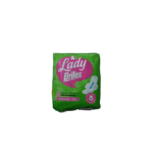 Toalla Lady Brillex normal verde 8 unidades
