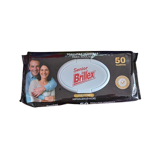 Toallitas húmedas adulto Brillex 50 unidades