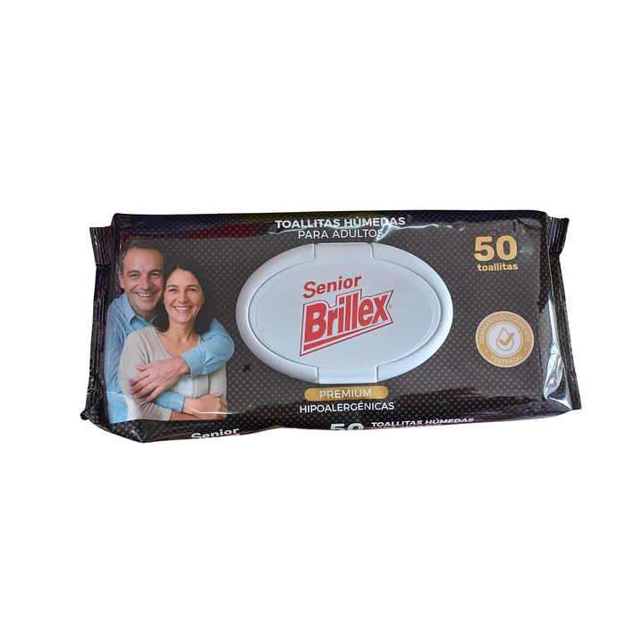 Toallitas húmedas adulto Brillex 50 unidades 1