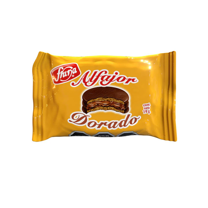 Alfajor dorado Fruna 1