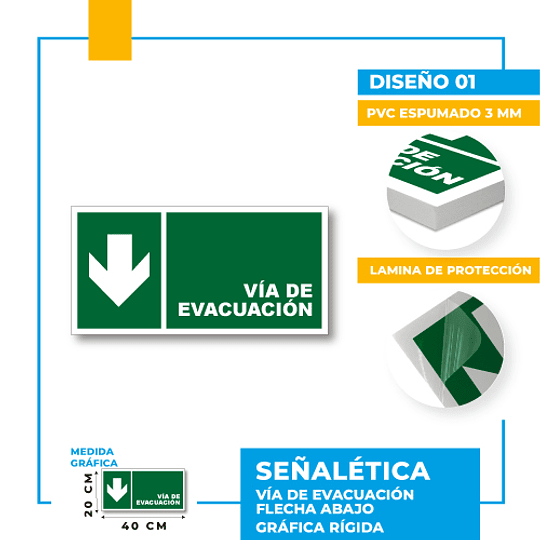 Vía de Evacuación Dirección Recta