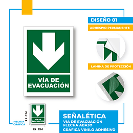 Vía de Evacuación Dirección Recta