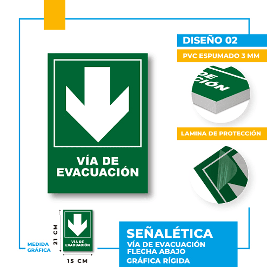 Vía de Evacuación Dirección Recta
