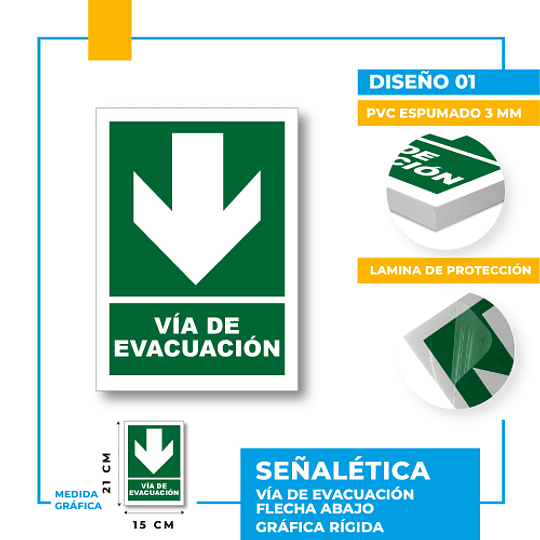 Vía de Evacuación Dirección Recta