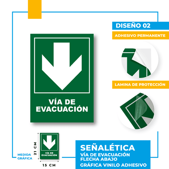 Vía de Evacuación Dirección Recta