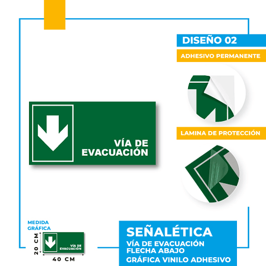 Vía de Evacuación Dirección Recta