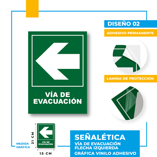 Vía de Evacuación Dirección Recta