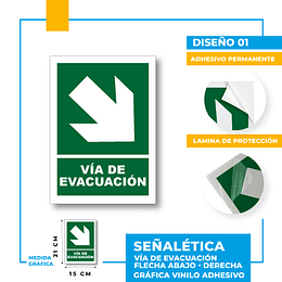Vía de Evacuación Dirección Diagonal