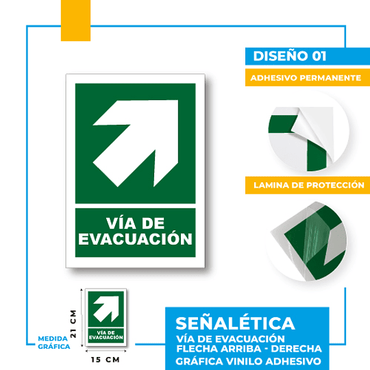 Vía de Evacuación Dirección Diagonal