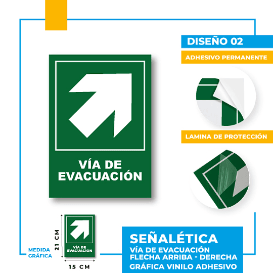 Vía de Evacuación Dirección Diagonal