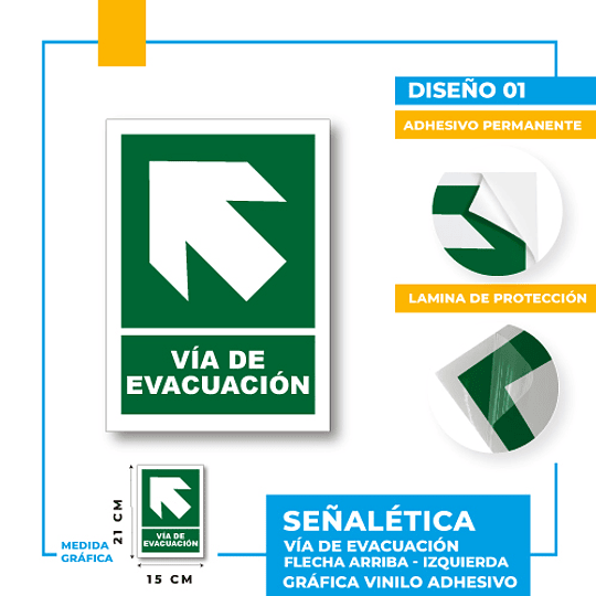 Vía de Evacuación Dirección Diagonal