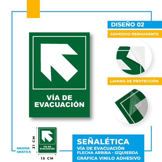 Vía de Evacuación Dirección Diagonal
