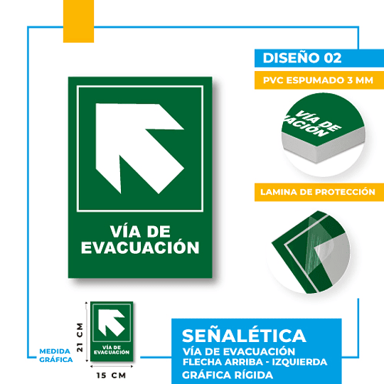 Vía de Evacuación Dirección Diagonal