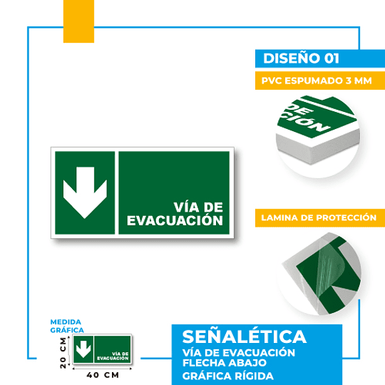 Vía de Evacuación Dirección Recta