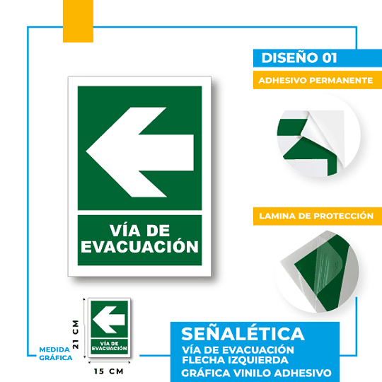 Vía de Evacuación Dirección Recta