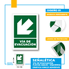 Vía de Evacuación Dirección Diagonal