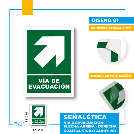 Vía de Evacuación Dirección Diagonal