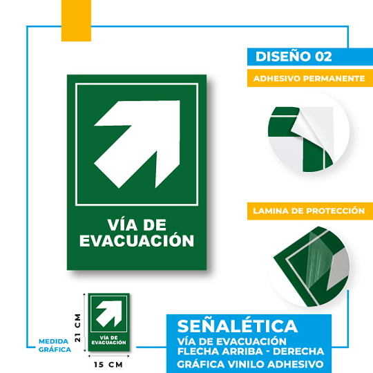 Vía de Evacuación Dirección Diagonal