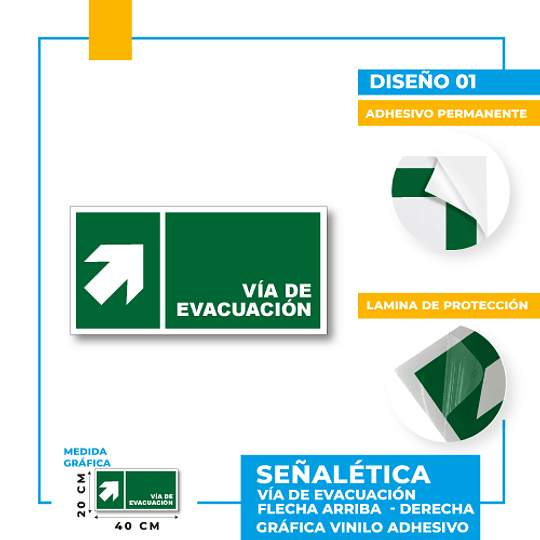 Vía de Evacuación Dirección Diagonal