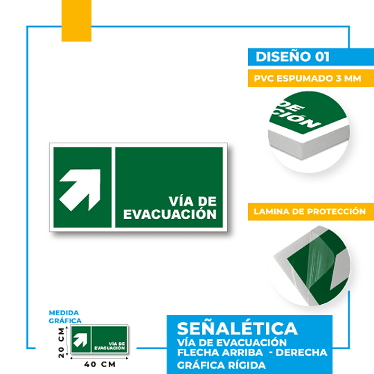 Vía de Evacuación Dirección Diagonal