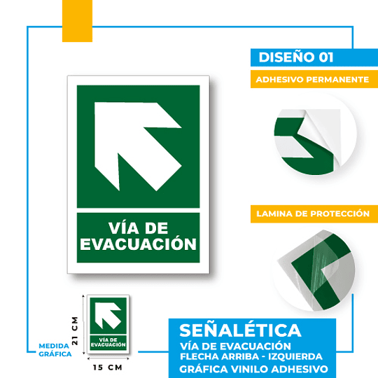Vía de Evacuación Dirección Diagonal