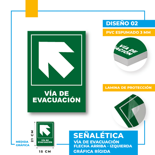Vía de Evacuación Dirección Diagonal