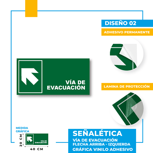 Vía de Evacuación Dirección Diagonal
