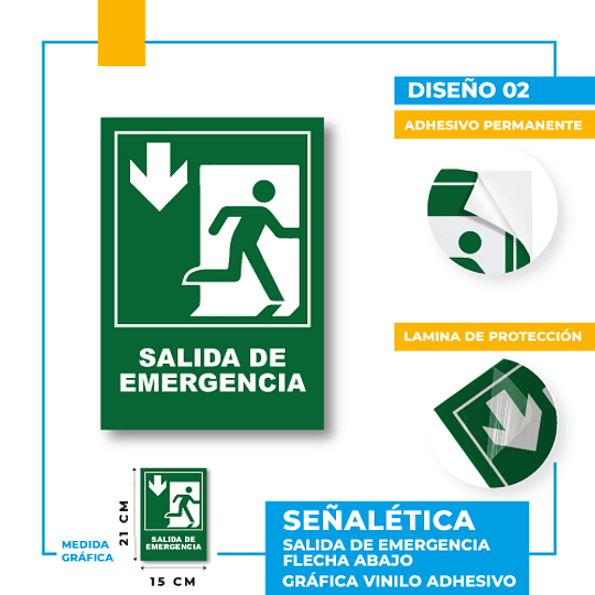 Salida de Emergencia Dirección Recta
