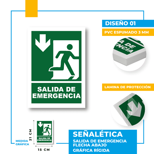 Salida de Emergencia Dirección Recta