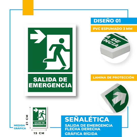 Salida de Emergencia Dirección Recta