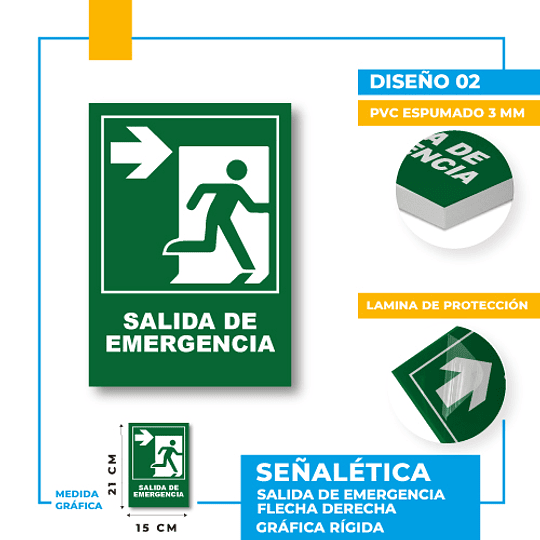 Salida de Emergencia Dirección Recta