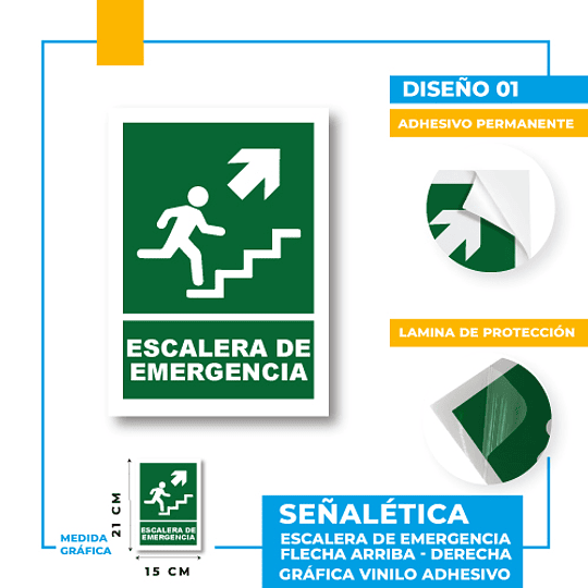Escalera de Emergencia Dirección Diagonal