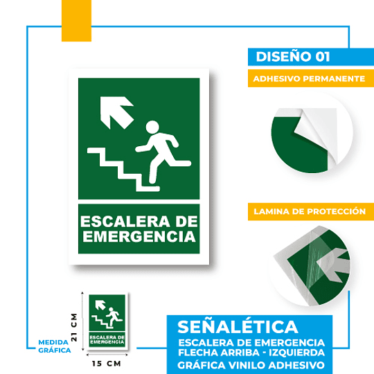 Escalera de Emergencia Dirección Diagonal