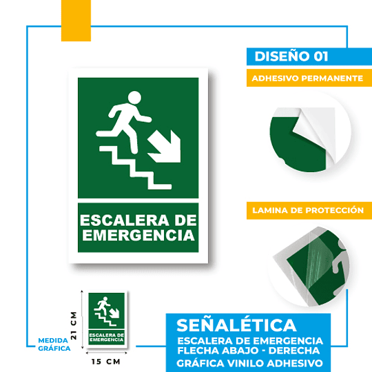 Escalera de Emergencia Dirección Diagonal
