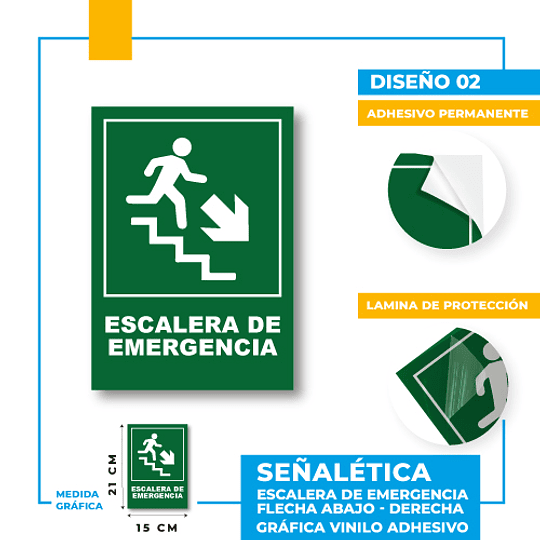 Escalera de Emergencia Dirección Diagonal