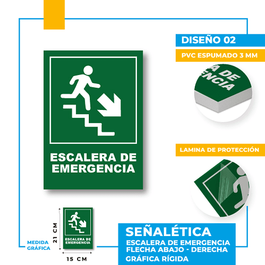 Escalera de Emergencia Dirección Diagonal