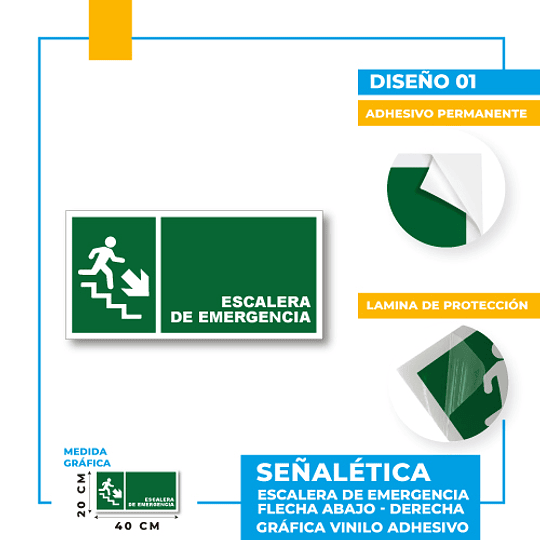 Escalera de Emergencia Dirección Diagonal