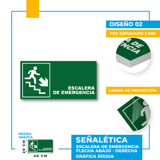 Escalera de Emergencia Dirección Diagonal