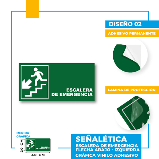 Escalera de Emergencia Dirección Diagonal
