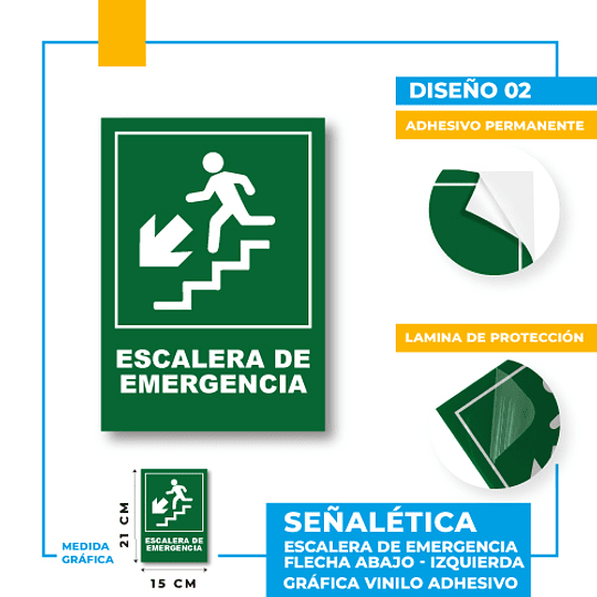 Escalera de Emergencia Dirección Diagonal