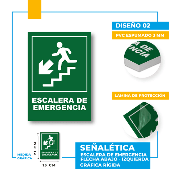 Escalera de Emergencia Dirección Diagonal