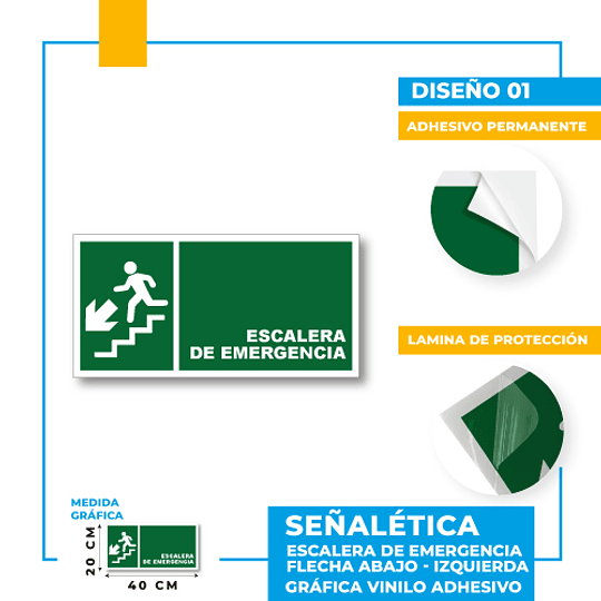 Escalera de Emergencia Dirección Diagonal