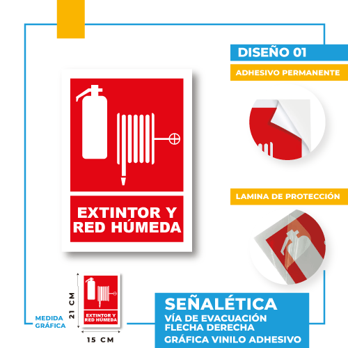 Extintor y Red Húmeda