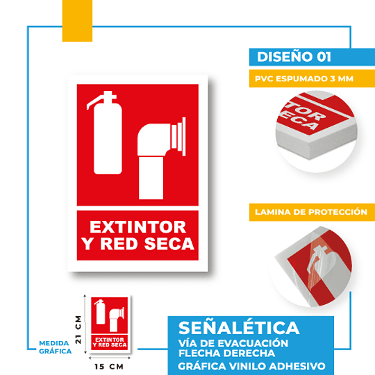 Extintor y Red Seca