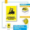 Cuidado Grúa Horquilla Operando