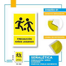 Precaución Niños Jugando