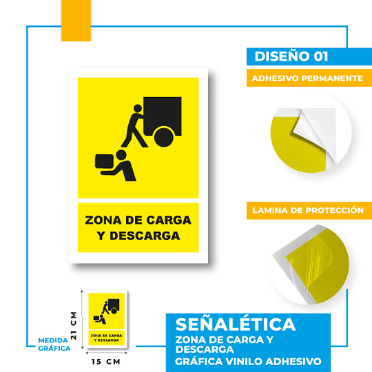Precaución Zona de Carga y Descarga