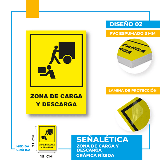 Precaución Zona de Carga y Descarga